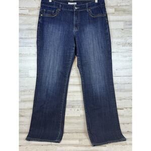 Chico’s Platinum Braided Dayton MR Denim Jeans Size 3 / XL / 16 Dark Wash